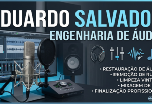 Eu vou deixar o áudio do seu vídeo com som profissional
