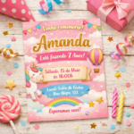 Eu vou fazer convites personalizados para festa de aniversár...