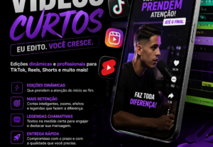 Eu vou Editar Profissional de Vídeos Curtos para TikTok ETC