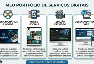 Eu vou criar artes profissionais para digital e impressão.