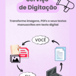 Eu vou digitar textos de imagens, PDF ou manuscritos