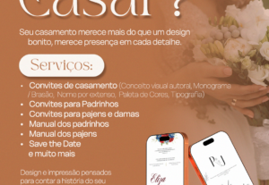 Eu vou criar seu convite de casamento