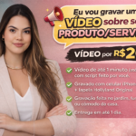 Eu vou gravar um vídeo sobre seu produto/serviço/tema.