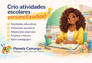 Eu vou criar atividades escolares criativas e personalizadas