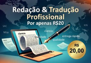 Eu vou realizar serviços de tradução e redação