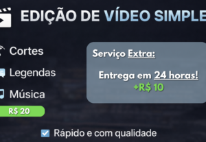 Eu vou editar seus vídeos com simples com carinho e qualidad...