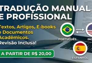 Eu vou Fazer a tradução manual e profissional de seus textos