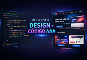 Eu vou criar o seu site ou sistema completo com Design UI/UX