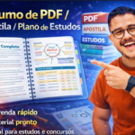 Eu vou fazer Resumo de PDF / Apostila / Plano de Estudos