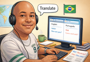 Eu vou traduzir qualquer documento que você queira.