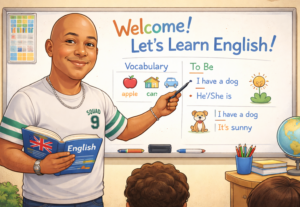 Eu vou gravar uma aula para você aprender inglês