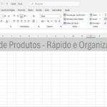 Eu vou cadastrar seus produtos em planilhas.