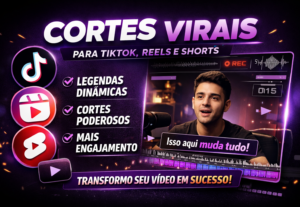 Eu vou Transformar seus vídeos em cortes virais