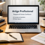 Eu vou criar um Artigo Profissional + fontes confiáveis