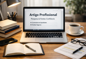 Eu vou criar um Artigo Profissional + fontes confiáveis