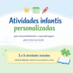 Eu vou Criar atividades infantis personalizadas