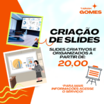 Eu vou criar slides criativos e organizados para você
