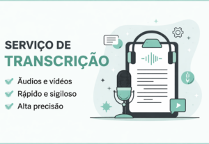 Eu vou transcrever seus áudios, vídeos e podcasts.