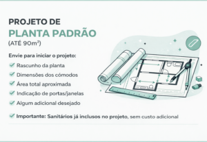 Eu vou fazer o projeto arquitetônico do seu rascunho.
