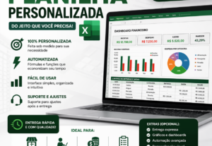Eu vou criar sua planilha personalizada no Excel