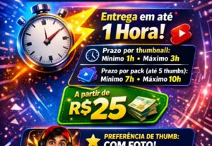 Eu vou Criar suas thumbnails profissionais com ia