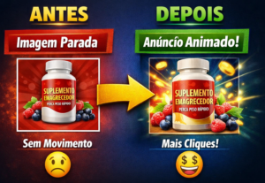 Eu vou animar sua imagem de anúncio e aumentar cliques