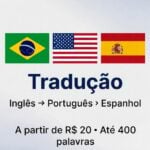 Eu vou Fazer tradução humana EN-PT-ES com qualidade