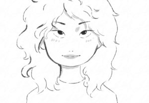 Eu vou criar desenhos digitais em estilo simples