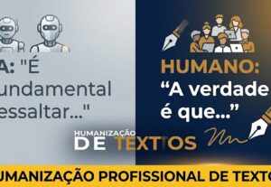 Eu vou dar toque humano a textos de IA