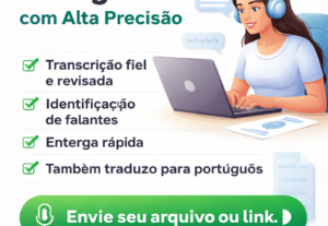 Eu vou Transcrever áudio e vídeo em inglês com alta precisão