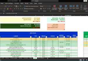 Eu vou organizar sua planilha no excel ou Google Sheets