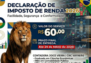 Eu vou fazer sua declaração de Imposto de renda 2025/2026.