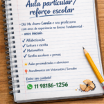 Eu vou Apresentar e explicar atividades de reforço escolar