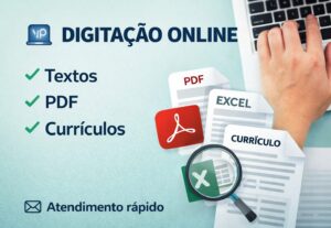 Eu vou fazer digitação com rapidez e capricho.