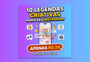 Eu vou criar 10 legendas profissionais para seu Instagram