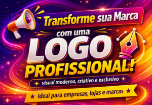 Eu vou criar uma logo profissional para sua marca