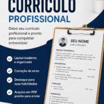 Eu vou fazer seu currículo profissional pronto para vagas ho...