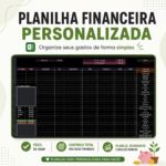 Eu vou criar uma planilha financeira simples e personalizada...