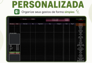Eu vou criar uma planilha financeira simples e personalizada...