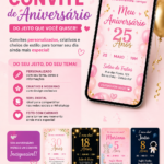 Eu vou fazer seu convite de aniversário único e personalizad...