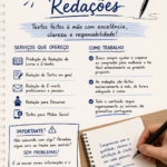 Eu vou fazer redações de forma coesa e atrativa.