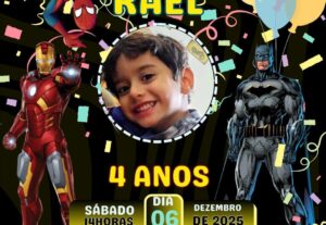 Eu vou Fazer seu convite para festa
