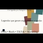Eu vou criar legendas para Instagram e TikTok