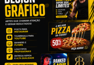 Eu vou criar designs gráficos profissionais que chamam atenç...