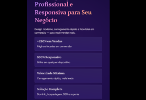 Eu vou fazer landing page profissional e responsiva para seu...
