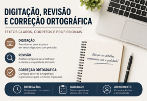 Eu vou digitar, revisar e corrigir seu conteúdo