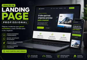 Eu vou criar uma landing page profissional