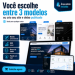Eu vou Criar seu site com área admin e publicar em 3 dias