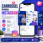 Eu vou Criar arte de carrossel profissional para Instagram