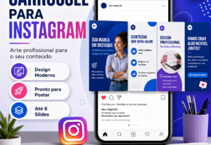 Eu vou Criar arte de carrossel profissional para Instagram